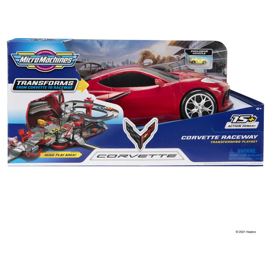 Corvette Raceway Transforming Corvette into Raceway Playset - Toy Cars for Kids and Collectors - Collect Them All