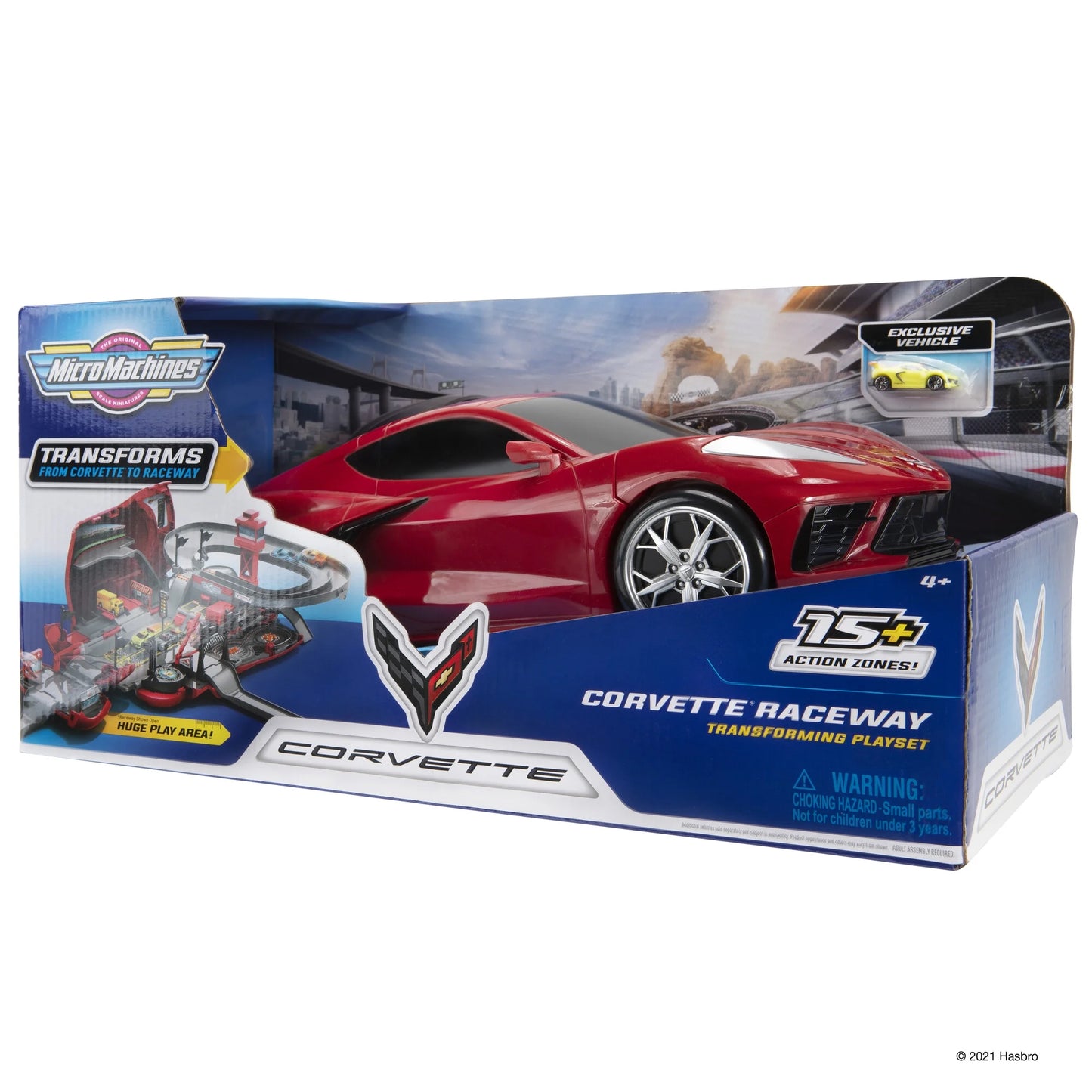 Corvette Raceway Transforming Corvette into Raceway Playset - Toy Cars for Kids and Collectors - Collect Them All