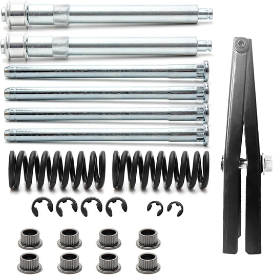 Door Hinge Roller Pin and Bushing Repair Kits + Door Spring Tool Compatible with Chevrolet C1500 C2500 C3500 K1500 K2500 K3500 GMC Suburban Tahoe