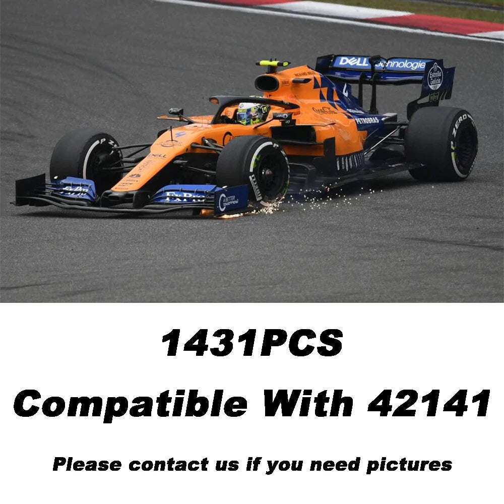 IN STOCK Technical 42141 F1 Formula 1 Race Car Model Building Blocks City Super Sport Vehicle Bricks Toys for Kids Gifts Boys