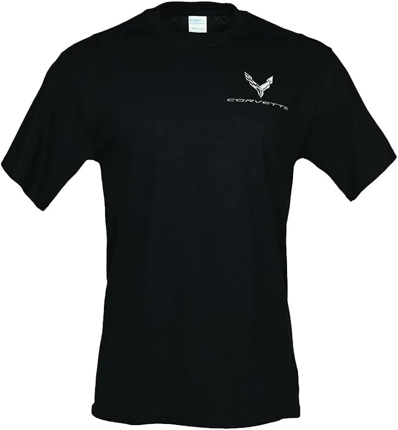 C8 Corvette Stingray T-Shirt - Metallic Tonal Reflections Men'S Shirt : Black (Small)