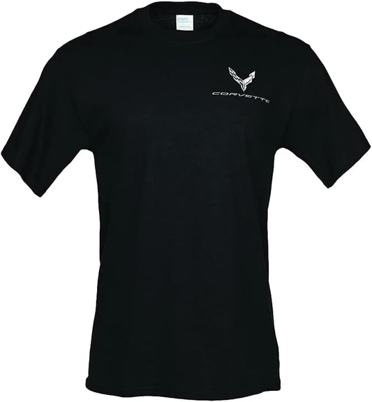 C8 Corvette Stingray T-Shirt - Metallic Tonal Reflections Men'S Shirt : Black (Small)