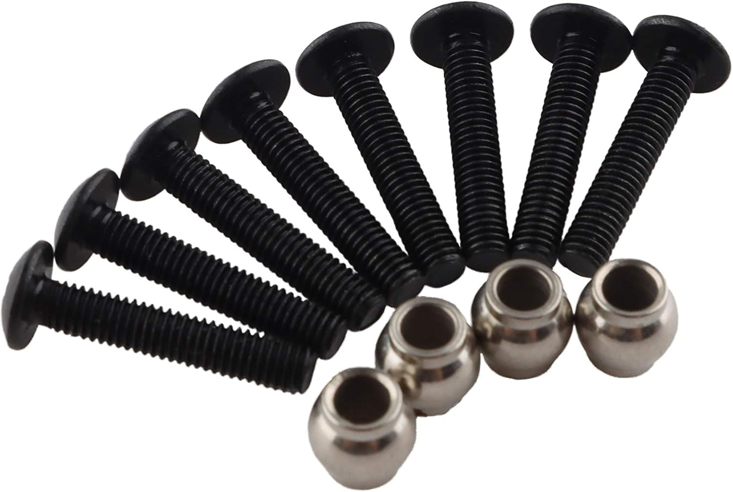 4PCS Front Rear Shock Absorber,98Mm Adjustable Assembled RC Damper Suspension Aluminum for RC Cars 1/10 HSP 94166 94106 94107 94155 94170 Buggy Truck Crawler Upgraded Hop-Up Parts(Red)