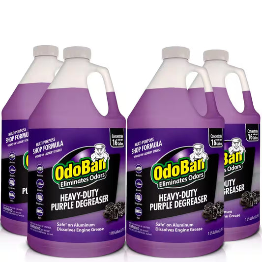 1 Gal. Heavy-Duty Purple Degreaser, Concentrated Cleaner and Degreaser, Dissolves Oil, Grease, Tar, Soot, Paint (4-Pack)