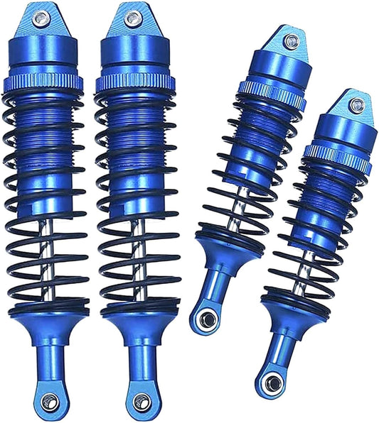 RC Shock Absorber Compatible with 1:10 Slash 4X4 Stampede 4X4 Rustler 4X4 Rally 4X4 Hoss 4X4,Front & Rear RC Upgrades Part,4-Pack Full Metal Aluminum RC Shock Damper,Replace 5862,Navy Blue