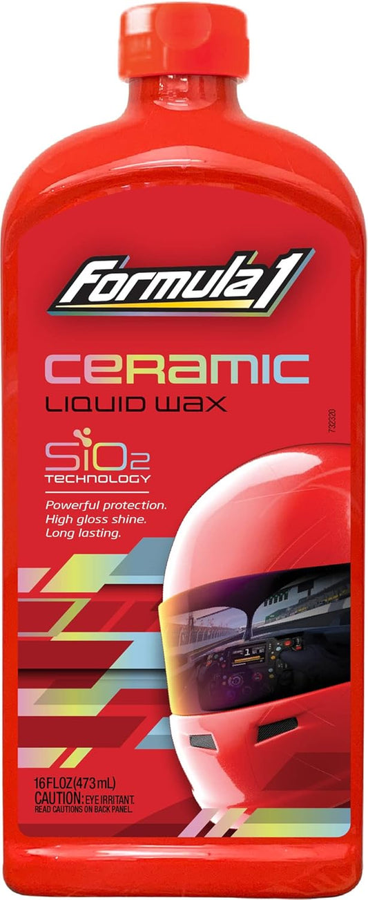 Ceramic Liquid Wax (16 Oz.) - Ultimate Shine and Protection for Your Car - Long-Lasting Hydrophobic Finish - Easy to Apply, Professional Grade