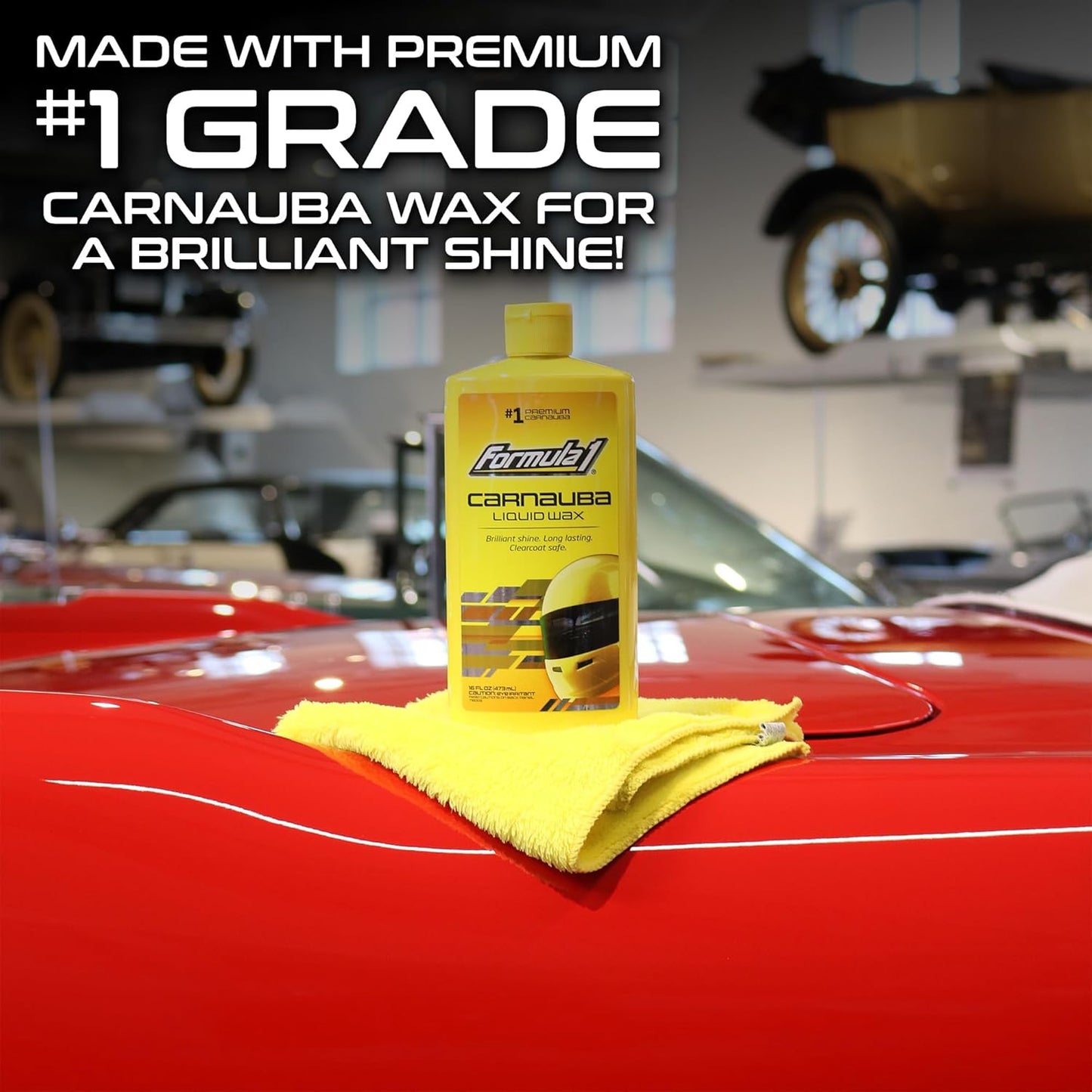 Carnauba Liquid Car Wax, High Gloss Shine & Protection for Auto Paint, Advanced Micropolishing to Remove Haze & Restore Vehicle Paint, 16 Oz