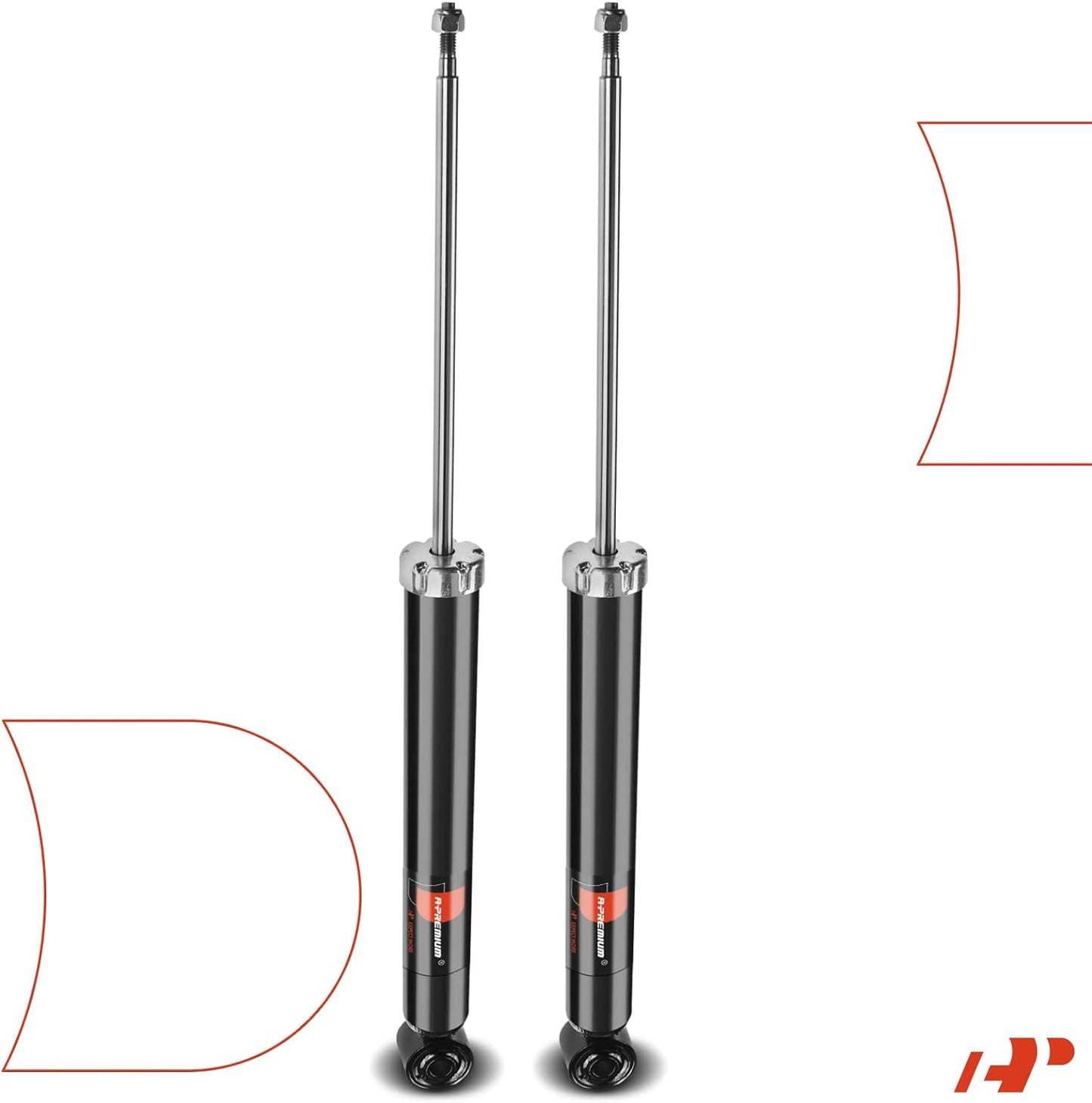 Rear Pair (2) Shock Absorber Strut Assembly Compatible with Audi A4, A4 Quattro,