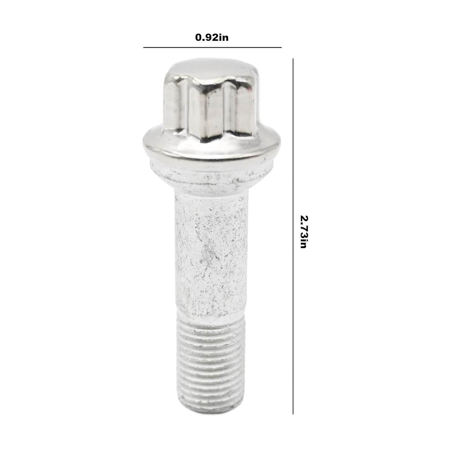 0009905407 M14 X 1.5 20PCS 14Mm X 1.5 Wheel Lug Bolt Wearproof High Hardness Perfect Fit Car Lug Screw for Repair Replacement for ML500 S550 CL63 ML350 GLK350 CL500 GL450