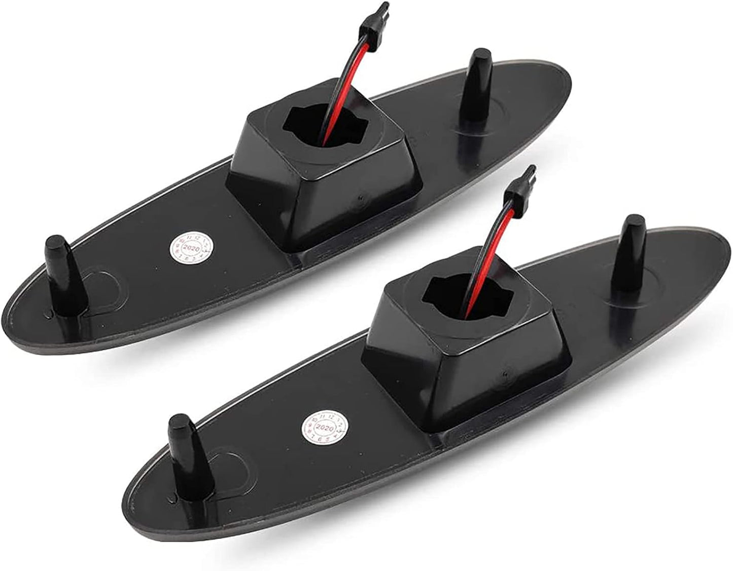 LED Rear Fender Side Marker Light Turn Signal Lamp Compatible with Chevrolet Chevy Corvette C5 Z06 1997 1998 1999 2000 2001 2002 2003 2004 (Smoked Lens)