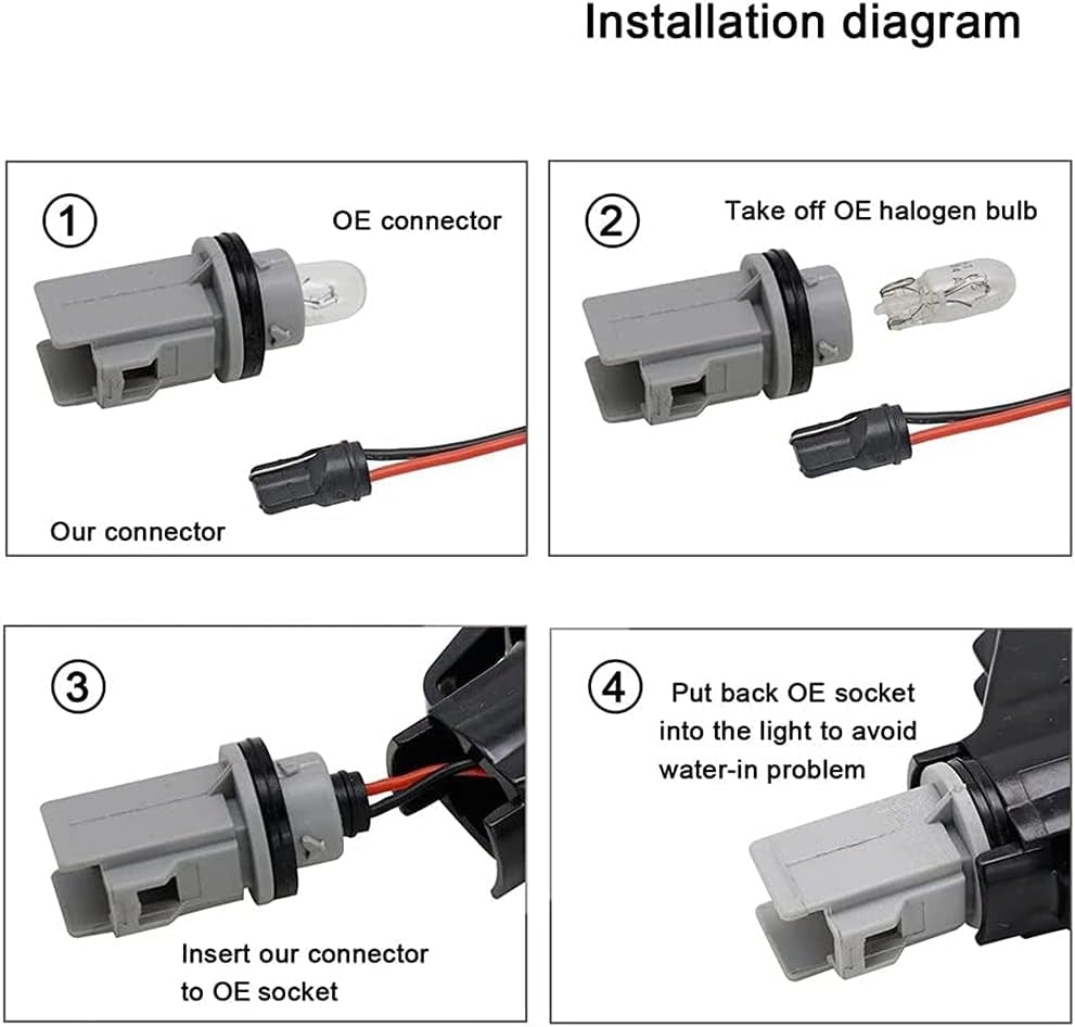 LED Rear Fender Side Marker Light Turn Signal Lamp Compatible with Chevrolet Chevy Corvette C5 Z06 1997 1998 1999 2000 2001 2002 2003 2004 (Smoked Lens)