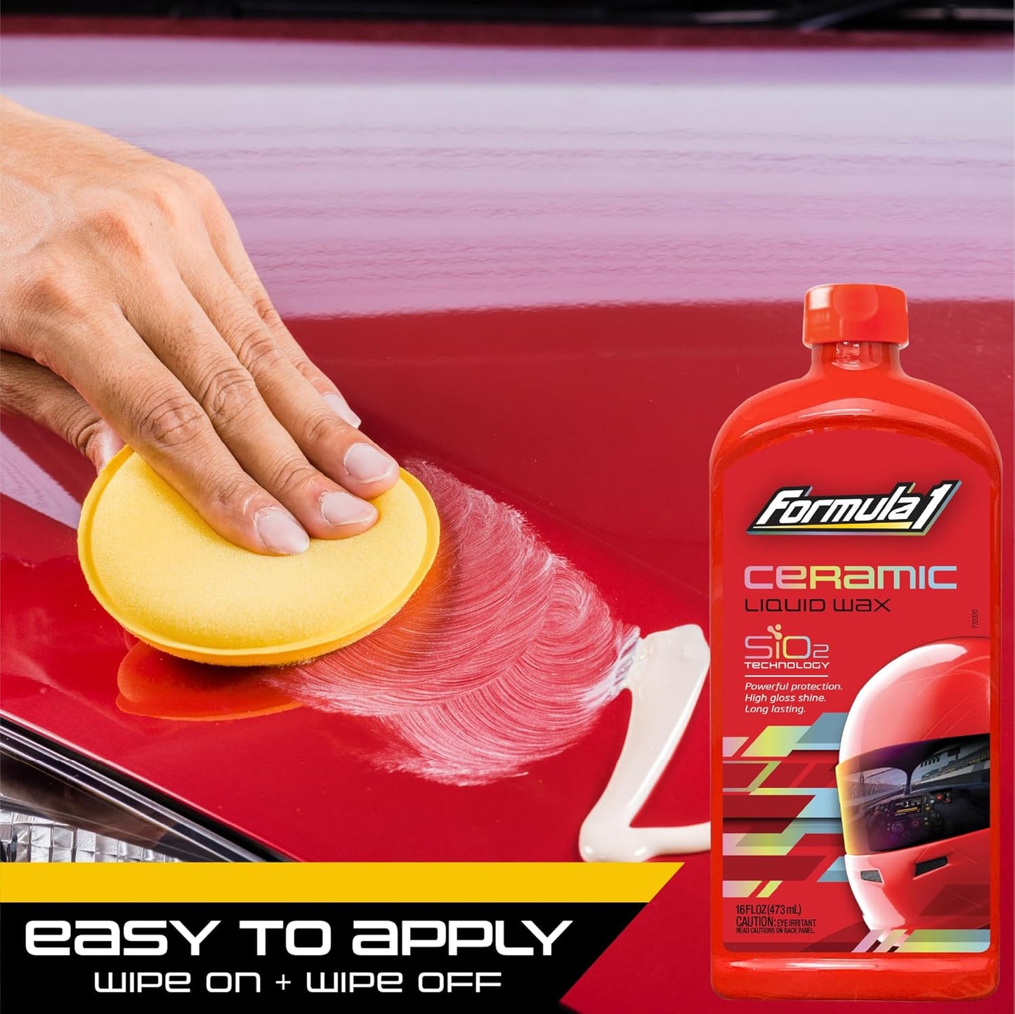 Ceramic Liquid Wax (16 Oz.) - Ultimate Shine and Protection for Your Car - Long-Lasting Hydrophobic Finish - Easy to Apply, Professional Grade