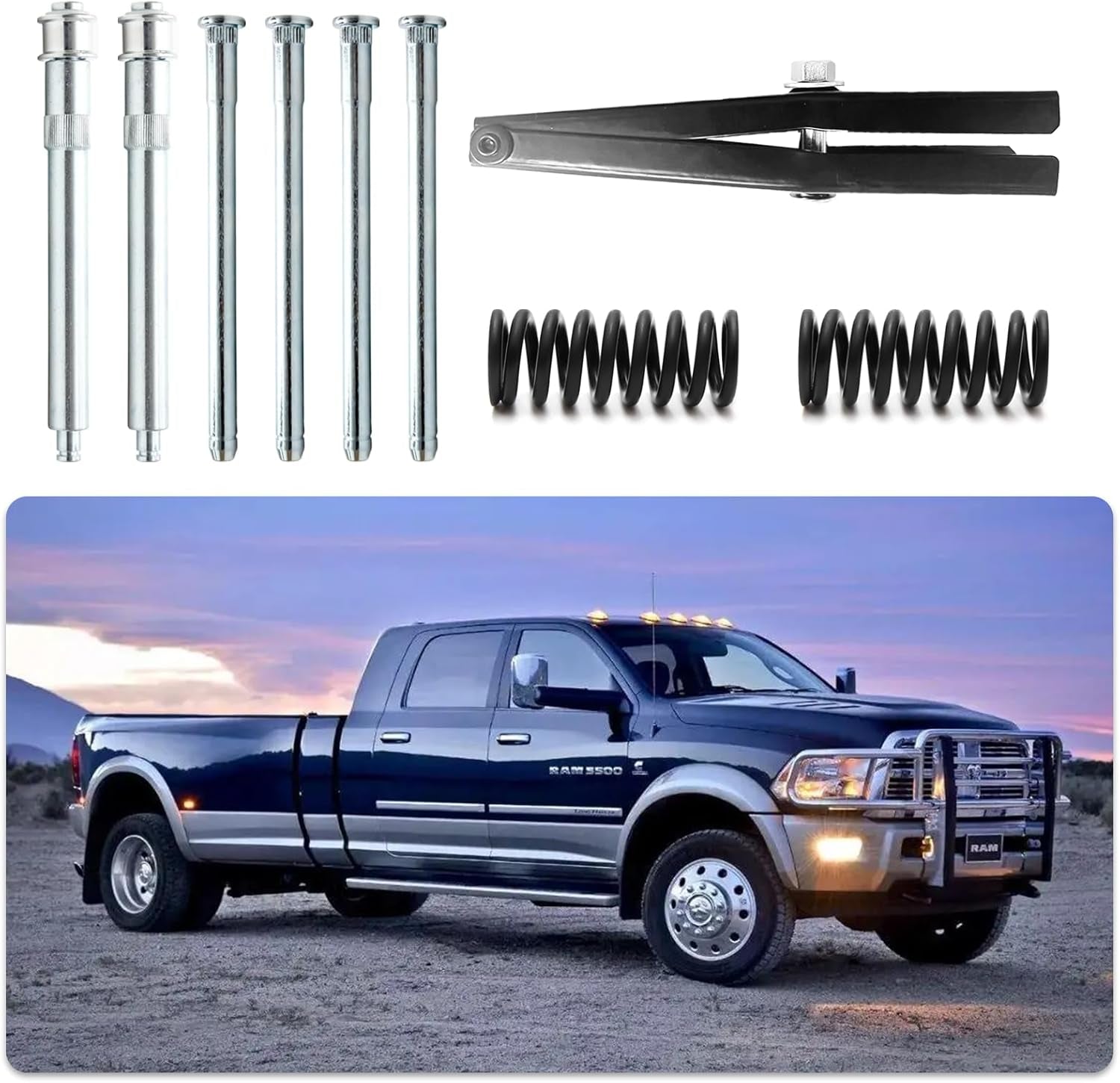 Door Hinge Roller Pin and Bushing Repair Kits + Door Spring Tool Compatible with Chevrolet C1500 C2500 C3500 K1500 K2500 K3500 GMC Suburban Tahoe