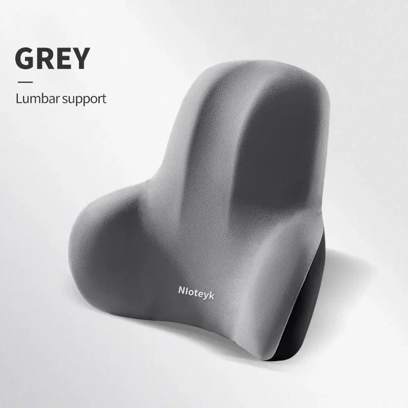 Car Neck Cushion Memory Foam Car Lumbar Support for Car Supplies Universal Neck Pillow Waist Cushion Car Seat Car Assesories