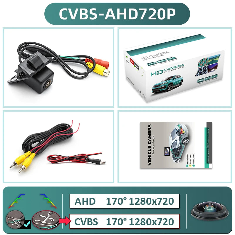 170 Degree AHD 1920X1080P Special Vehicle Rear View Camera for Benz S Class W204 W212 W221 Car