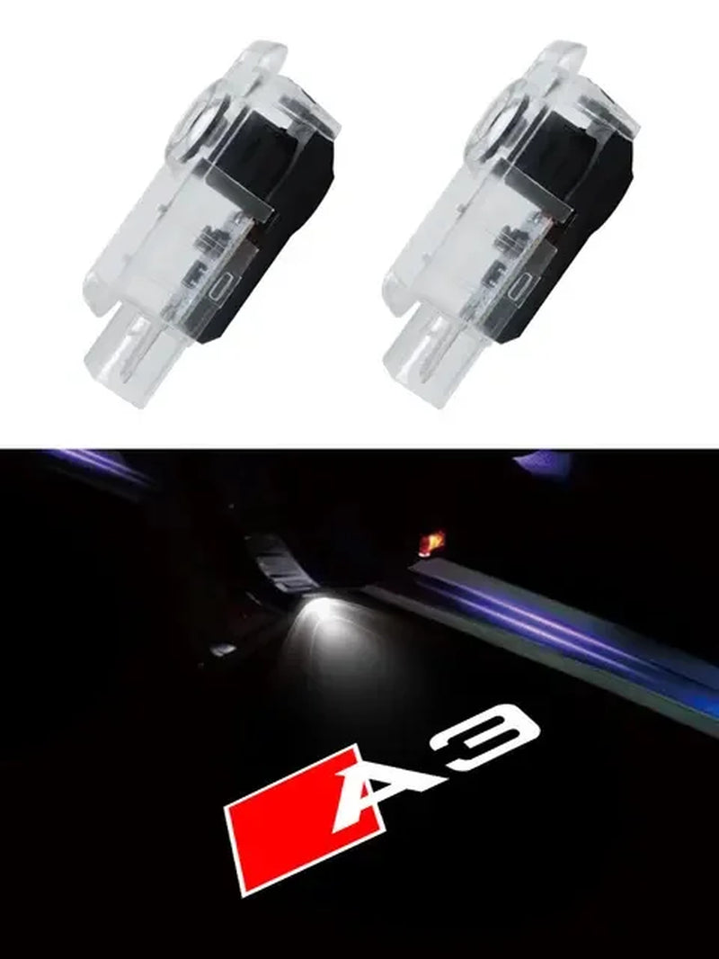 2Pcs Led Car Door Welcome Lights for Audi A1 A3 8P 8V A4 A5 A6 A7 A8 Q3 Q5 Q7 Q8 Sline TT Projector Ghost Shadow Lamp