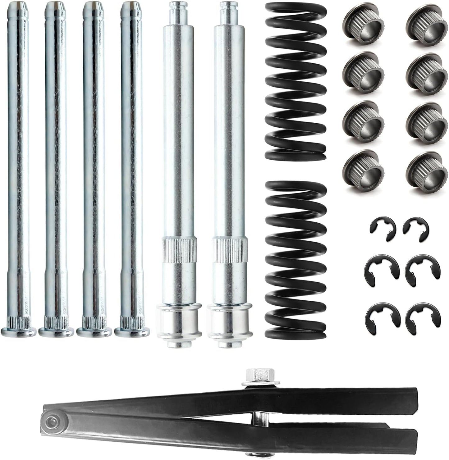Door Hinge Roller Pin and Bushing Repair Kits + Door Spring Tool Compatible with Chevrolet C1500 C2500 C3500 K1500 K2500 K3500 GMC Suburban Tahoe