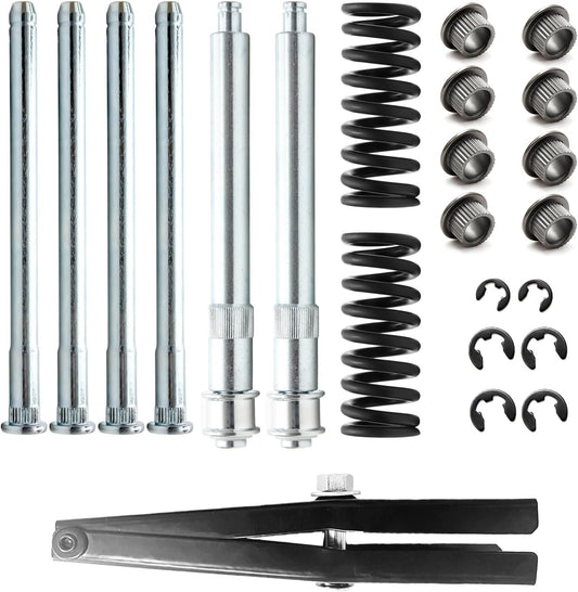 Door Hinge Roller Pin and Bushing Repair Kits + Door Spring Tool Compatible with Chevrolet C1500 C2500 C3500 K1500 K2500 K3500 GMC Suburban Tahoe