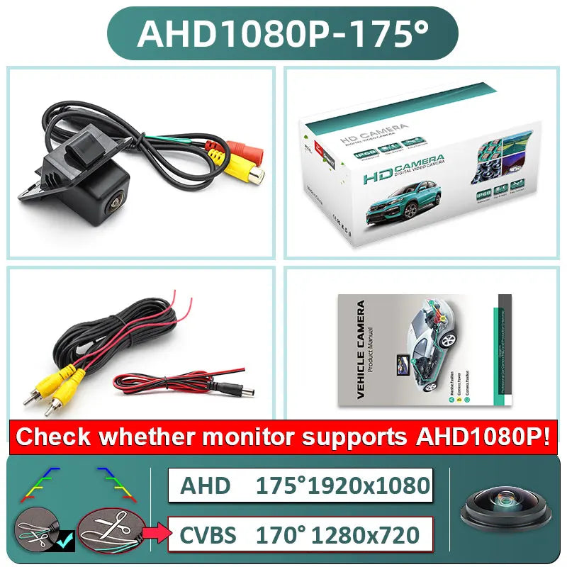 170 Degree AHD 1920X1080P Special Vehicle Rear View Camera for Benz S Class W204 W212 W221 Car