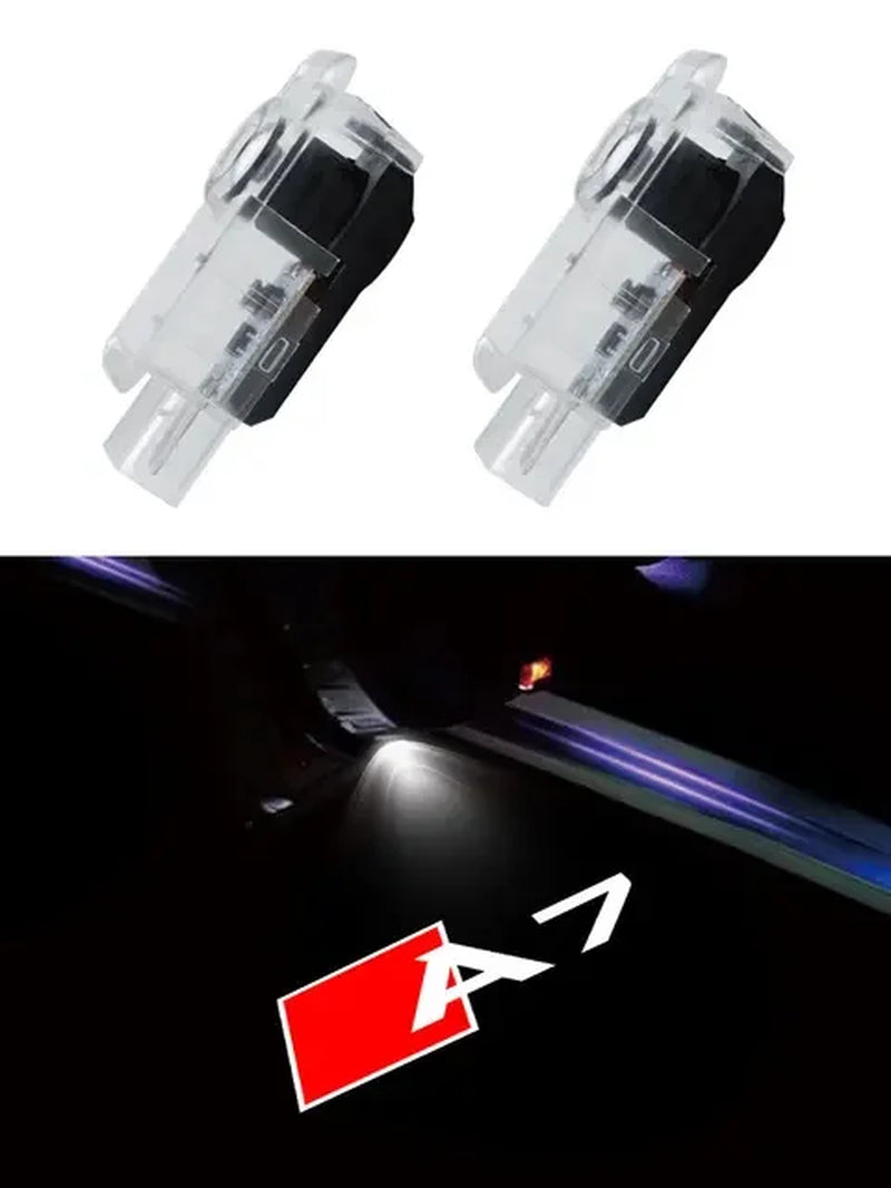 2Pcs Led Car Door Welcome Lights for Audi A1 A3 8P 8V A4 A5 A6 A7 A8 Q3 Q5 Q7 Q8 Sline TT Projector Ghost Shadow Lamp
