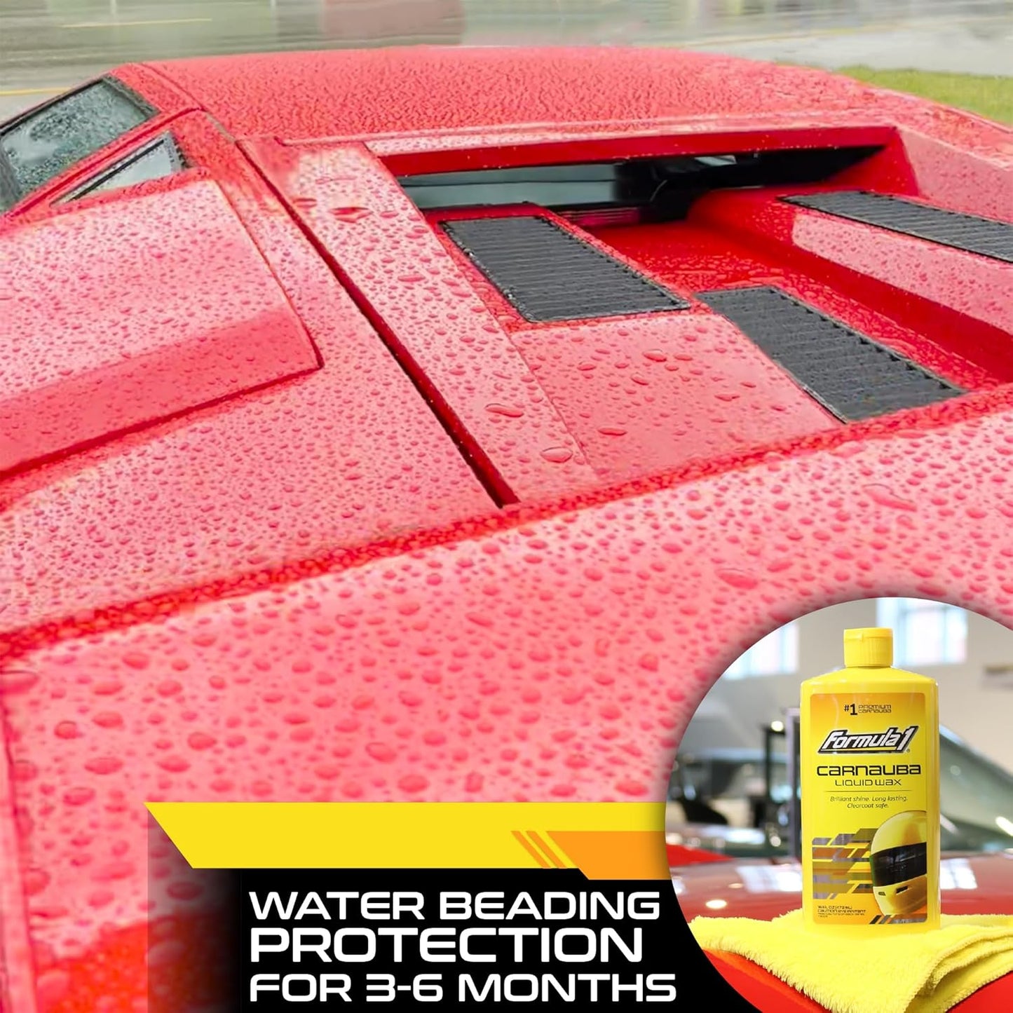 Carnauba Liquid Car Wax, High Gloss Shine & Protection for Auto Paint, Advanced Micropolishing to Remove Haze & Restore Vehicle Paint, 16 Oz