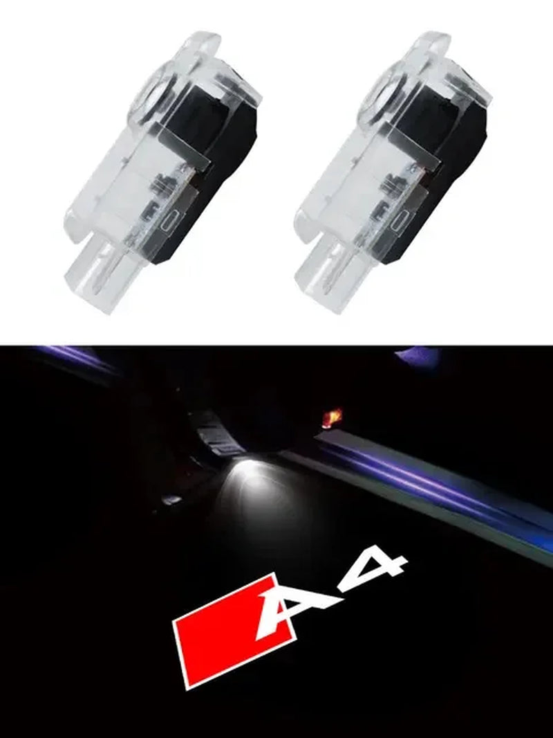 2Pcs Led Car Door Welcome Lights for Audi A1 A3 8P 8V A4 A5 A6 A7 A8 Q3 Q5 Q7 Q8 Sline TT Projector Ghost Shadow Lamp