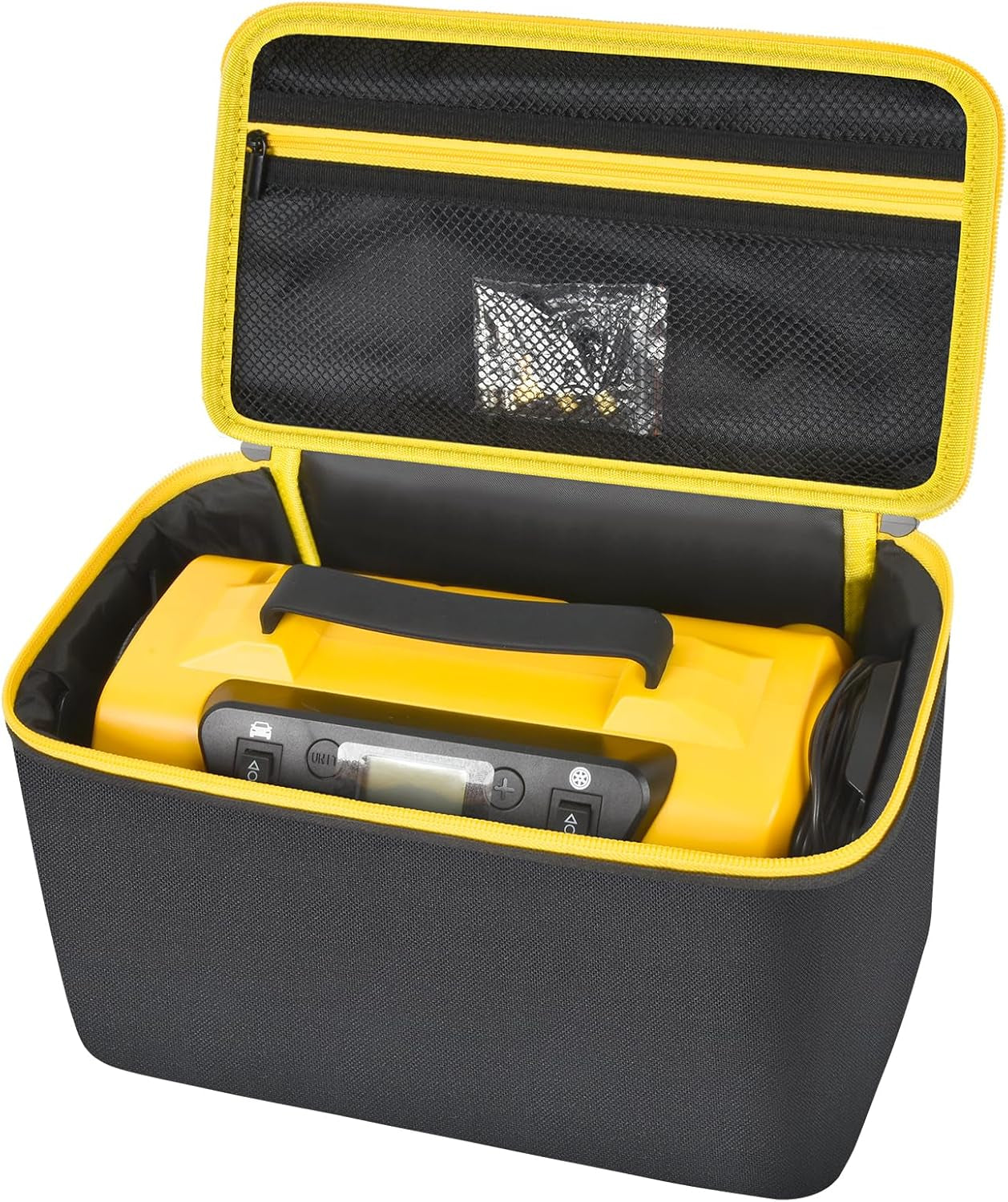 Air Compressor Storage Bag Compatible with Astroai Tire Inflator for Car Tire Pump 150PSI 12V DC/110V AC, Air Pump Carrying Case Holder for Cigarette Lighter Extension Cord and Batteries (Black)