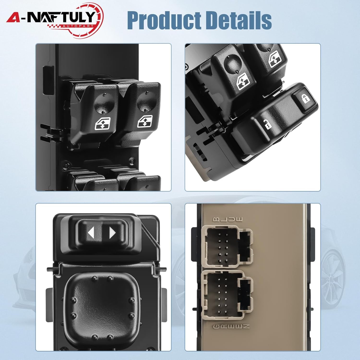 15883323 Front Driver Side Master Power Window Switch Fits for 2003-2007 Chevrol