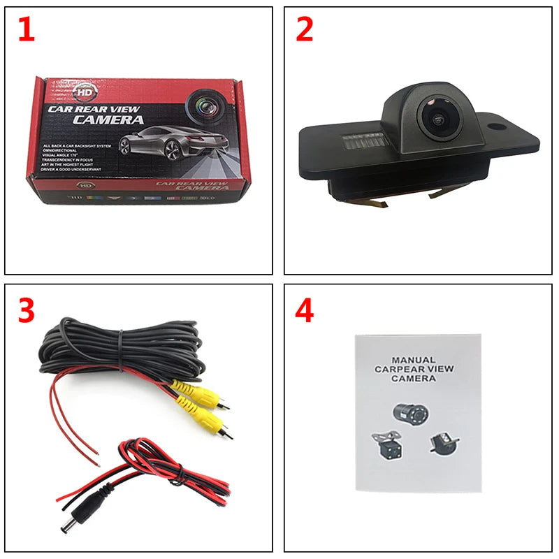 HD CCD Car Rear View Reverse Camera for Audi A3 S3 A4 S4 B6 A6 S6 Q7 A8 S8 RS4 RS6 Night Vision Waterproof Backup Camera
